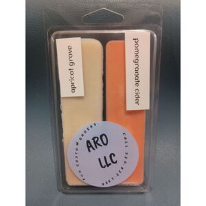 "Apricot Grove/ Pomegranate Cider" Duo Scented Wax Melts Breakaway Tarts